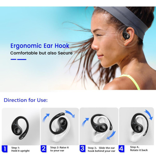 BlackView AirBuds 10 Bluetooth Handsfree Ακουστικά με Αντοχή στον Ιδρώτα και Θήκη Φόρτισης Γκρι