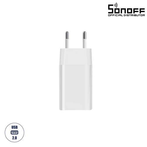 Sonoff Φορτιστής Χωρίς Καλώδιο με Θύρα USB-A 10W Λευκός (PS10UA050K2000EU)