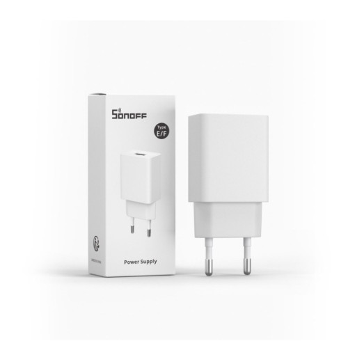 Sonoff Φορτιστής Χωρίς Καλώδιο με Θύρα USB-A 10W Λευκός (PS10UA050K2000EU)