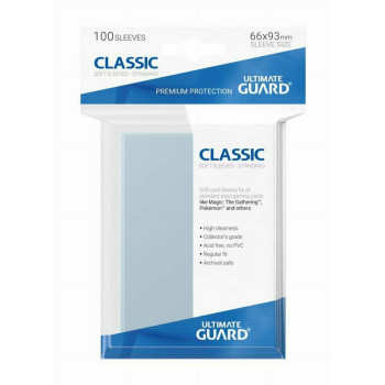 Ultimate Guard Classic Soft Sleeves Standard Size Tranparent