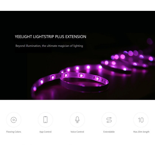 Yeelight YLOT01YL Lightstrip Plus Extension Ταινία LED Τροφοδοσίας 24V RGB Μήκους 1m