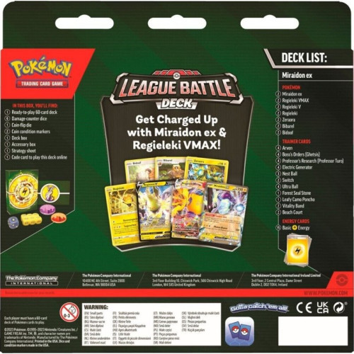 Pokémon TCG: Miraidon ex League Battle Deck - EN