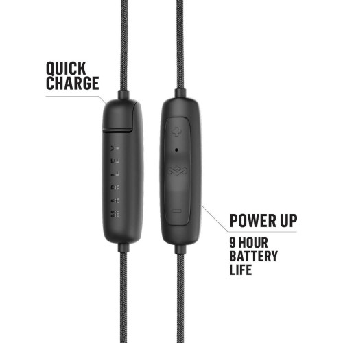 The House Of Marley Smile Jamaica Wireless 2 In-ear Bluetooth Handsfree Ακουστικά με Αντοχή στον Ιδρώτα Black