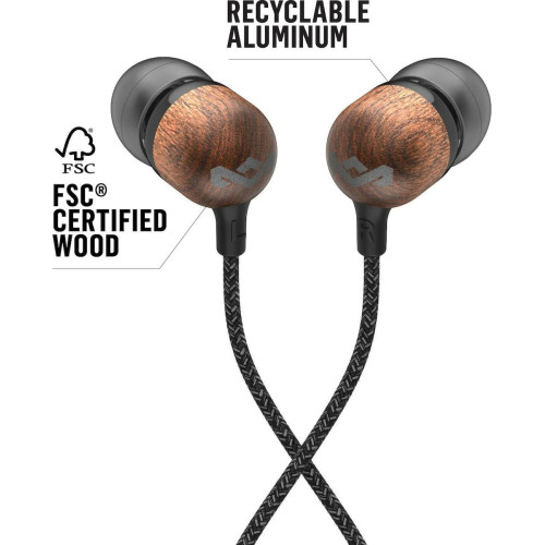 The House Of Marley Smile Jamaica Wireless 2 In-ear Bluetooth Handsfree Ακουστικά με Αντοχή στον Ιδρώτα Black