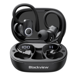 BlackView Airbuds 60 Bluetooth Handsfree Ακουστικά με Αντοχή στον Ιδρώτα και Θήκη Φόρτισης Μαύρα
