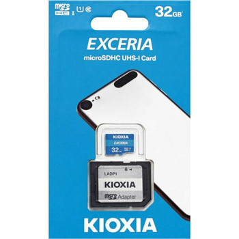 Kioxia EXCERIA microSDHC 32GB Class 10 U1 UHS-I με αντάπτορα