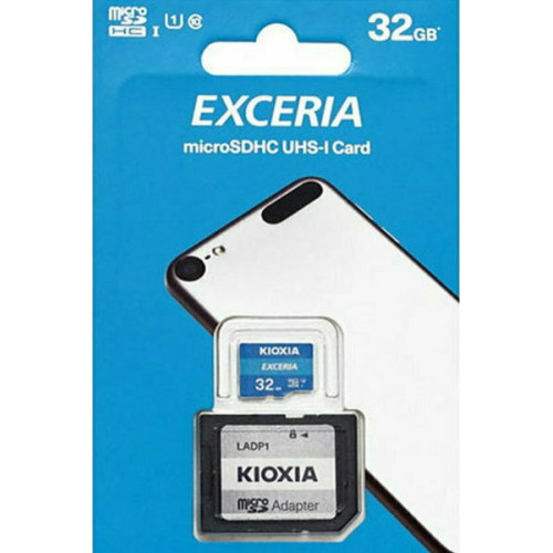 Kioxia EXCERIA microSDHC 32GB Class 10 U1 UHS-I με αντάπτορα