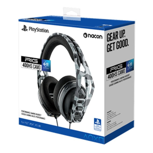 Plantronics RIG 400HS Over Ear Gaming Headset με σύνδεση 3.5mm Γκρι