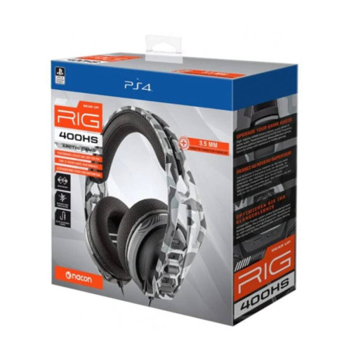Plantronics RIG 400HS Over Ear Gaming Headset με σύνδεση 3.5mm Γκρι