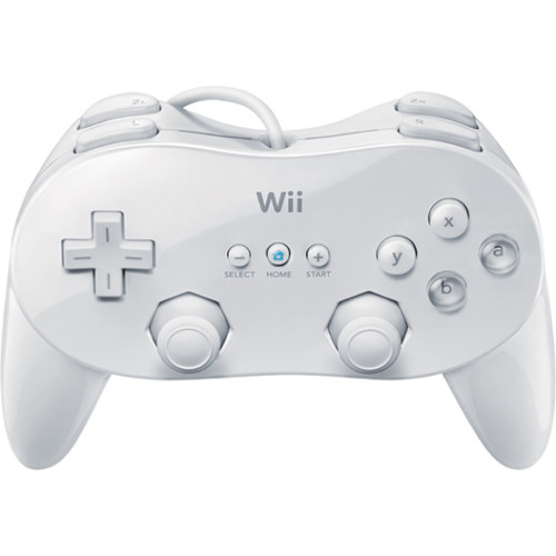 OEM Classic Pro Ενσύρματο Gamepad για Wii Λευκό