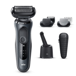 Braun Series 6 60-N7650CC Ξυριστική Μηχανή Προσώπου Επαναφορτιζόμενη