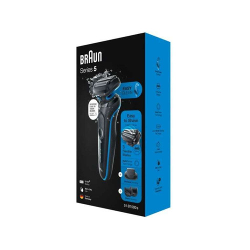 Braun Series 5 51-B1500S Ξυριστική Μηχανή Προσώπου Επαναφορτιζόμενη