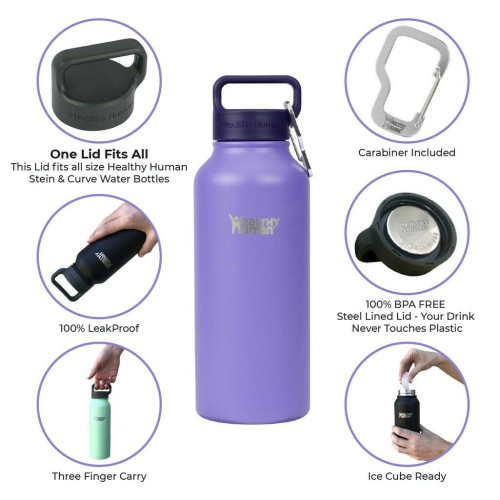 Healthy Human Stein Bottle Μπουκάλι Θερμός Λιλά 620ml