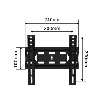 TVY-1132F Επιτοίχια βάση 23-42inches