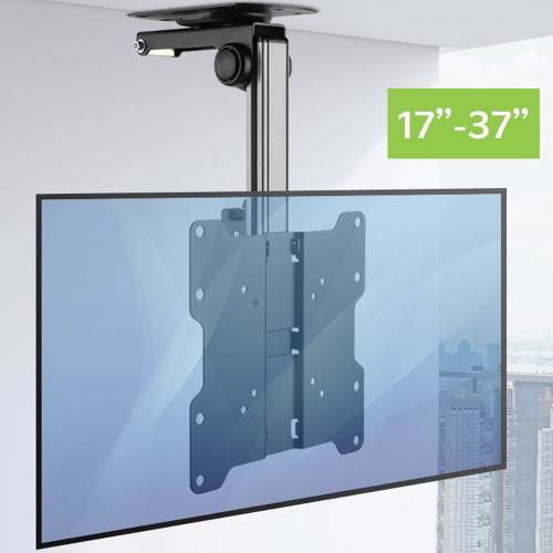 Techly ICA-CPLB 222 Αναδιπλούμενη βάση οροφής για LED TV / LCD 17 "-37" Μαύρο