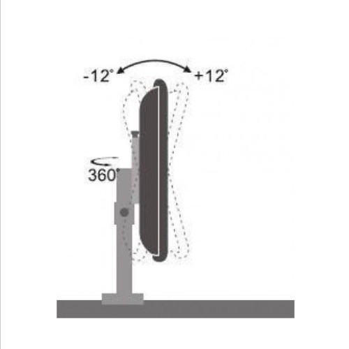 TECHLY ICA-LCD 500 BK Επιτραπέζια βάση 13"-30" με βραχίονα και κλίση οθόνης