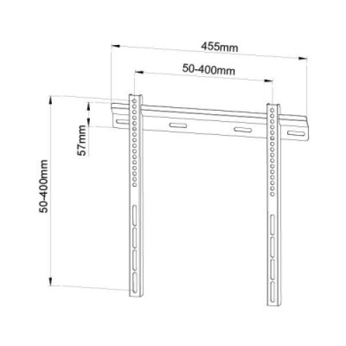 Techly ICA-PLB 114M Ultra Slim επιτοίχια βάση LCD LED TV 23-55