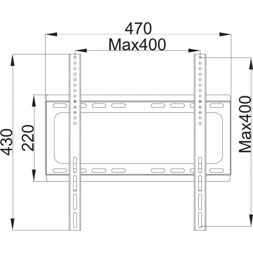 TECHLY ICA-PLB 262M ΛΕΠΤΗ ΒΑΣΗ ΣΤΗΡΙΞΗΣ ΤΗΛΕΟΡΑΣΗΣ LCD/LED 25-56'' ΜΑΥΡΗ