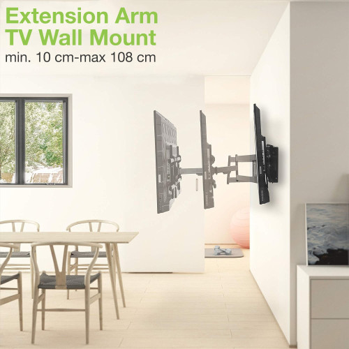 TECHLY ICA-PLB 721 Extra Long Full Motion Wall Bracket για τηλεοράσεις 42-80"