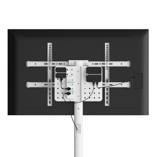 TECHLY ICA-TR55 ΤΡΟΧΛΗΛΑΤΗ ΒΑΣΗ ΜΕ ΡΑΦΙ ΓΙΑ ΤΗΛΕΟΡΑΣΗ LCD/LED/PLASMA 37-86' ΛΕΥΚΗ