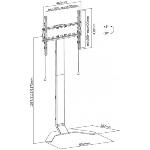 Techly ICA-TR47 Λεπτή βάση για τηλεόραση από 32 "έως 70"