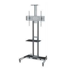 AX ZEUS 32”-80” ΒΑΣΗ TV ΜΕ ΡΑΦΙ ΚΑΙ ΚΑΝΑΛΙ ΑΠΟΚΡΥΨΗΣ ΤΩΝ ΚΑΛΩΔΙΩΝ