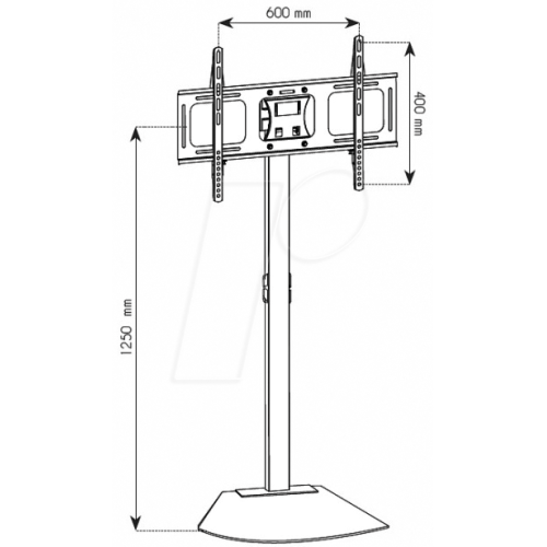 Techly ICA-TR12 Bάση δαπέδου για τηλεόραση LCD / LED / Plasma 32-70"