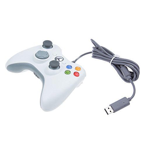 TuoFang Xbox360 Game Controller Wired USB Pad Joypad Gamepad για Windows & Xbox 360 Console (Λευκό)