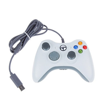 TuoFang Xbox360 Game Controller Wired USB Pad Joypad Gamepad για Windows & Xbox 360 Console (Λευκό)