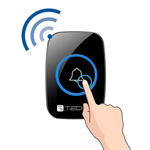 Techly I-BELL-RING04T - Ασύρματο Κουδούνι Επιπλέον Πομπός Έως 300 μέτρα