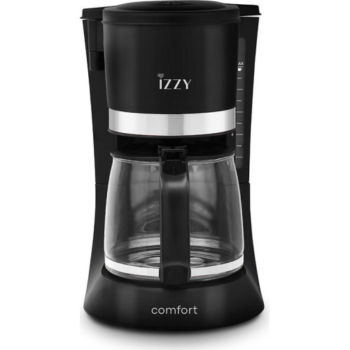 Izzy IZ-6102 Comfort Καφετιέρα Φίλτρου 900W Μαύρη