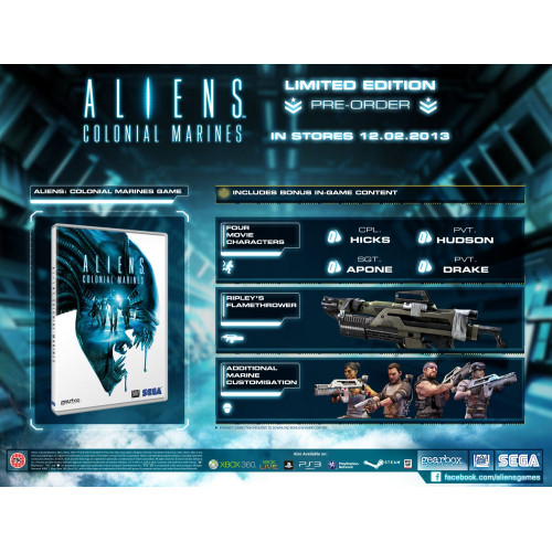 PS3 GAME - Aliens: Colonial Marines - Limited Edition