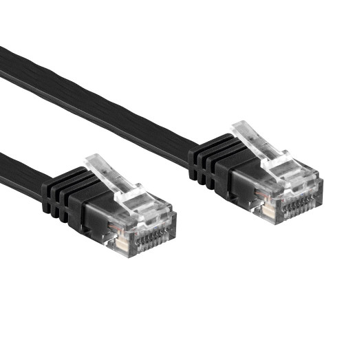 Techly FLAT ΚΑΛΩΔΙΟ ΔΙΚΤΥΟΥ CAT.6A UTP 2M BLACK