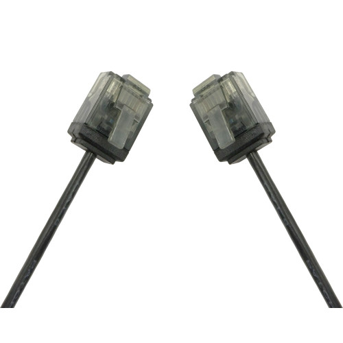 Techly ICOC U6-SLIM-020BKT Καλώδιο δικτύου UTP Cat.6 Ultra Slim 2m