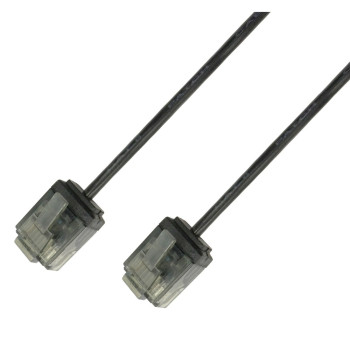 Techly ICOC U6-SLIM-020BKT Καλώδιο δικτύου UTP Cat.6 Ultra Slim 2m