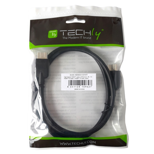 Techly ICOC HDMI2-4-020T καλώδιο HDMI ™ High Speed ​​2.0 A / AM / M 2m Black