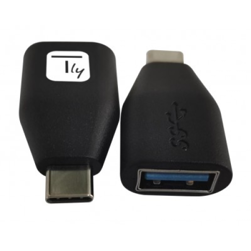 TECHLY IADAP-USB30-CMAFTY USB-C ™ Male to USB-A Female Adapter Black