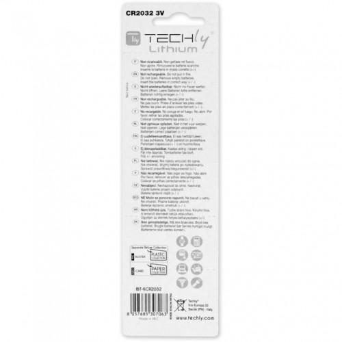 Techly IBT-KCR2032 - Lithium Batteries CR2032 3V 5 pcs