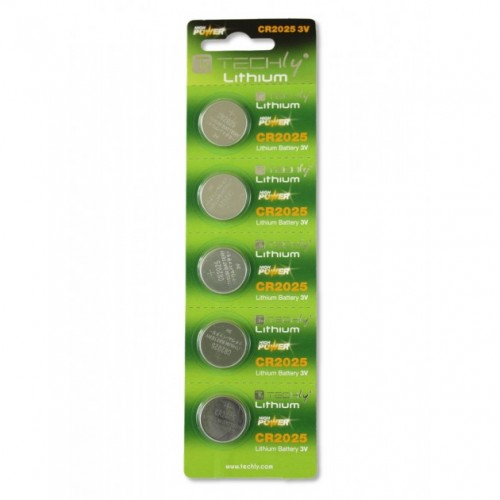 Techly IBT-KCR2025 - Lithium Batteries CR2025 3V 5 pcs