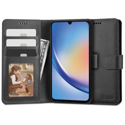 Tech-Protect Wallet Σιλικόνης Μαύρο (Galaxy A34)