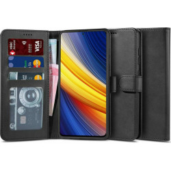 Tech-Protect 2 Wallet Δερματίνης Μαύρο (Poco X3 NFC / X3 Pro)