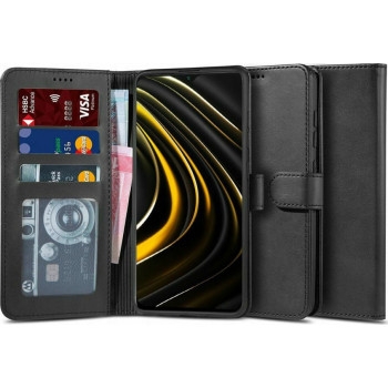 Tech-Protect Wallet II Δερματίνης Μαύρο (Poco M3 / Redmi 9T)