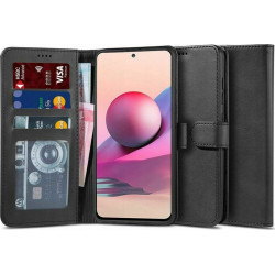 Tech-Protect Wallet Δερματίνης Μαύρο (Redmi Note 10 / 10s / Poco M5s)