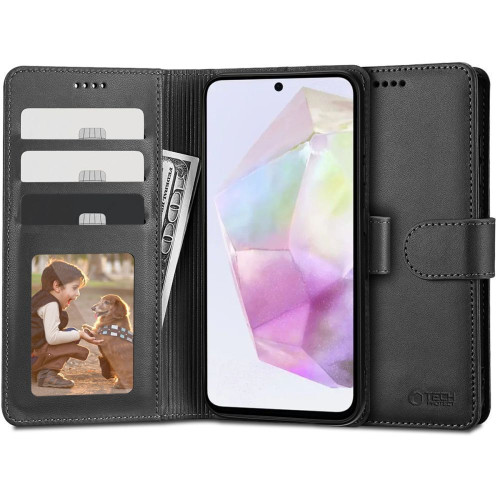Tech-Protect Wallet Δερματίνης Μαύρο (Galaxy A35)