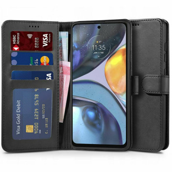 Tech-Protect Wallet Δερματίνης Μαύρο (Motorola Moto G22)