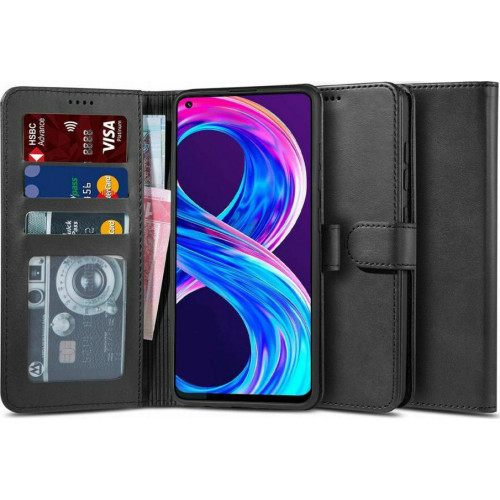 Tech-Protect Tech-Protect Wallet Δερματίνης Μαύρο (Realme 8/8 Pro)