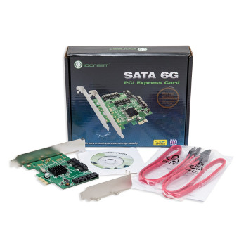 Low profile κάρτα PCI EXPRESS SATA 3 6 Gbps - 4 θύρες - Marvell 88SE9215 - Syba SI-PEX40064