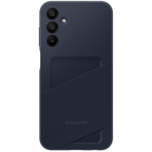 Samsung Back Cover Σιλικόνης με Υποδοχή για Κάρτες Blue Black (Samsung Galaxy A15) EF-OA156TBEGWW