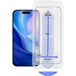 Vivid Full Face Tempered Glass Μαύρο (iPhone 17 / 17 Pro / 16 Pro)