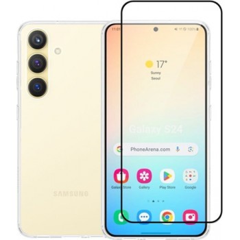 Vivid Full Face Tempered Glass Μαύρο (Galaxy S24) VIGELLY344GLASSBK